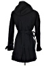 J.Crew 100% Cotton Black Blue Trenchcoat Size 00 - photo 2