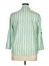 Unbranded Stripes Green 3/4 Sleeve Blouse Size XL - photo 2