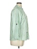 Unbranded Stripes Green 3/4 Sleeve Blouse Size XL - photo 4