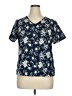 Unbranded 100% Polyester Blue Short Sleeve Top Size XL - photo 1