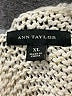 Ann Taylor Metallic Ivory Pullover Sweater Size XL - photo 7