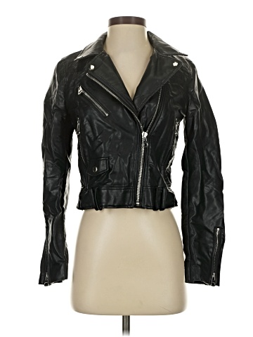 Zara Faux Leather Jacket (view 1)