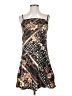 Shein 100% Polyester Paisley Brown Cocktail Dress Size S - photo 1