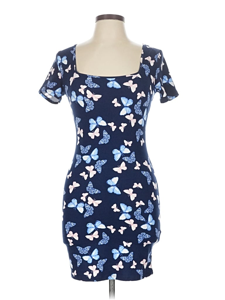 Pre-owned Papaya Casual Dress In Blue