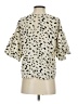 TCEC 100% Polyester Print Ivory Short Sleeve Blouse Size S - photo 2