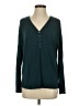 Hush Teal Long Sleeve Henley Size XS - photo 1