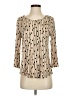 JM Collection Tan 3/4 Sleeve Blouse Size S (petite) - photo 1