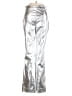 Wild Fable 100% Recycled Polyester Metallic Silver Jeans Size 2 - photo 2