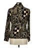 Elementz 100% Polyester Animal Print Gold Long Sleeve Blouse Size M - photo 2