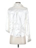PrettyLittleThing Metallic Silver Long Sleeve Blouse Size 2 - photo 2