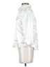 PrettyLittleThing Metallic Silver Long Sleeve Blouse Size 2 - photo 5