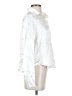 PrettyLittleThing Metallic Silver Long Sleeve Blouse Size 2 - photo 4