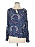 Splendid 100% Rayon Blue Long Sleeve Blouse Size L - photo 1