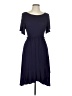 Egs Solid Blue Purple Casual Dress Size L - photo 1