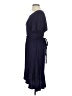 Egs Solid Blue Purple Casual Dress Size L - photo 5