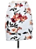 Shein Floral Gray Casual Skirt Size 4 - photo 1