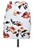 Shein Floral Gray Casual Skirt Size 4 - photo 2