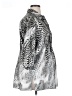 Creation 100% Polyester Animal Print Silver 3/4 Sleeve Blouse Size 14 - photo 4