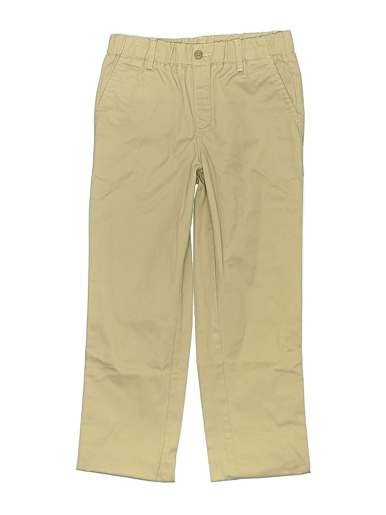 Pre-owned Lands' End Kids'  Khaki Pant In Brown