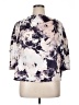 Worthington 100% Polyester Floral Ivory 3/4 Sleeve Blouse Size XL - photo 1
