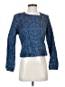 White House Black Market Paisley Blue Jacket Size 4 - photo 1