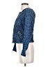 White House Black Market Paisley Blue Jacket Size 4 - photo 5