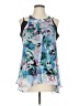 Jaime 100% Polyester Blue Sleeveless Blouse Size L - photo 1