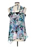 Jaime 100% Polyester Blue Sleeveless Blouse Size L - photo 2