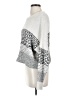 Saltwater LUXE Color Block Silver Pullover Sweater Size S - photo 5