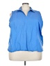 Fashion Bug 100% Cotton Blue Tank Top Size 30-32W - photo 1