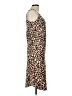 Audrey 3+1 100% Polyester Animal Print Brown Tan Casual Dress Size L - photo 4