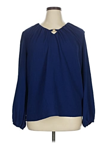 Como Blu Long Sleeve Blouse (view 1)