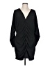 H&M 100% Polyester Solid Black Cocktail Dress Size L - photo 1