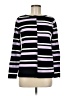 Dana Buchman Stripes Purple Pullover Sweater Size M - photo 1