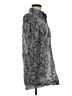 Express 100% Cotton Paisley Gray Long Sleeve Blouse Size XS - photo 4