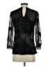 Reiss 100% Polyester Black 3/4 Sleeve Blouse Size 0 - photo 2