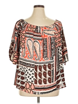 Fringed Benefits 3/4 Sleeve Blouse
