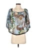 Sachin + Babi 100% Polyester Blue 3/4 Sleeve Blouse Size 0 - photo 1