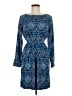 Ann Taylor LOFT Paisley Blue Cocktail Dress Size M - photo 1