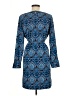 Ann Taylor LOFT Paisley Blue Cocktail Dress Size M - photo 2