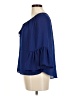 My Michelle 100% Polyester Blue 3/4 Sleeve Blouse Size M - photo 5