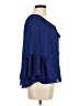 My Michelle 100% Polyester Blue 3/4 Sleeve Blouse Size M - photo 4