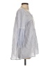 August Silk Blue 3/4 Sleeve Blouse Size S - photo 4