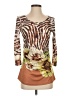 Cache 100% Polyester Animal Print Brown Casual Dress Size S - photo 1