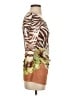 Cache 100% Polyester Animal Print Brown Casual Dress Size S - photo 4
