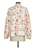 LOGO by Lori Goldstein Floral Ivory Long Sleeve Blouse Size XXS - photo 2