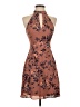 Express Outlet 100% Polyester Floral Brown Cocktail Dress Size 0 - photo 1