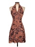 Express Outlet 100% Polyester Floral Brown Cocktail Dress Size 0 - photo 2