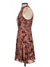Express Outlet 100% Polyester Floral Brown Cocktail Dress Size 0 - photo 5