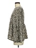 Gaze Animal Print Brown Long Sleeve Blouse Size M - photo 5